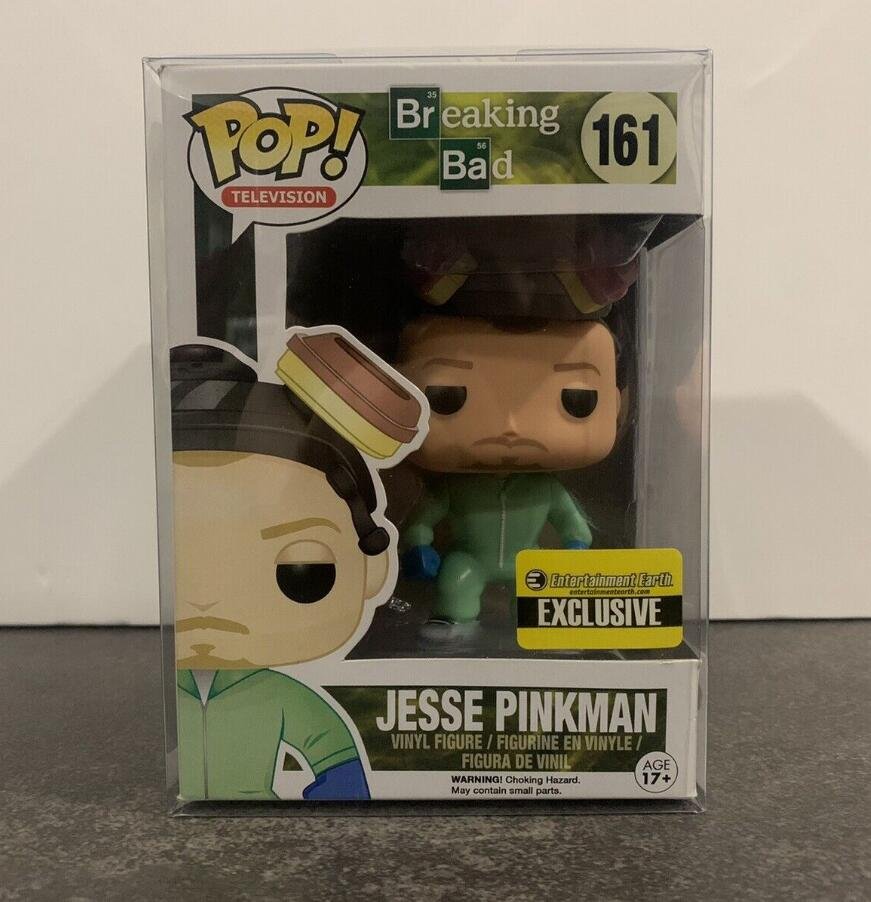 Breaking Bad Green Hazmat Jesse Pinkman #161 Funko pop! Vinyl Figure Toy With Protector Gift