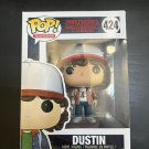 Stranger Things Dustin Brown Jacket #424 Funko pop! Vinyl Figure With Protector Gift