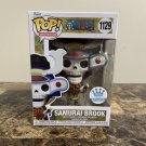 One Piece Samurai Brook #1129 Funko pop! Vinyl Figure With Protector Box