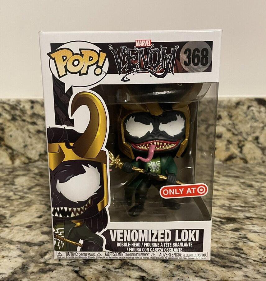 Marvel Venom Venomized LOKI #368 Funko pop! Vinyl Figure With Protector Box