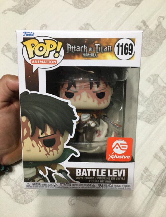 ANIMATION: Attack on Titan Battle Levi #1169 Funko pop! Vinyl Figure With Protector