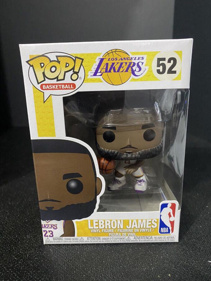 Lebron James #52 LA Lakers Yellow Jersey Funko pop! Vinyl Figure With Protector