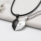 Personalized  Couples Necklaces,Magnetic Couple Necklace,Lovers Heart Pendant ,Gift for Her and Him