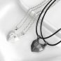 Personalized  Couples Necklaces,Magnetic Couple Necklace,Lovers Heart Pendant ,Gift for Her and Him