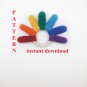 Pattern rainbow toy sun Baby shower simple pattern for beginners PDF pattern Montessori Baby Toy