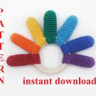 Pattern rainbow toy sun Baby shower simple pattern for beginners PDF pattern Montessori Baby Toy