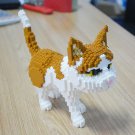 Persian Yellow Cat Stand 3D Building Blocks
