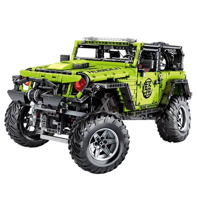 Green SUV Technical Car Speed Race 2342 pcs Building Blocks