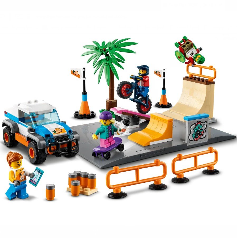 City Skate Park Building Kit; Cool Building Blocks