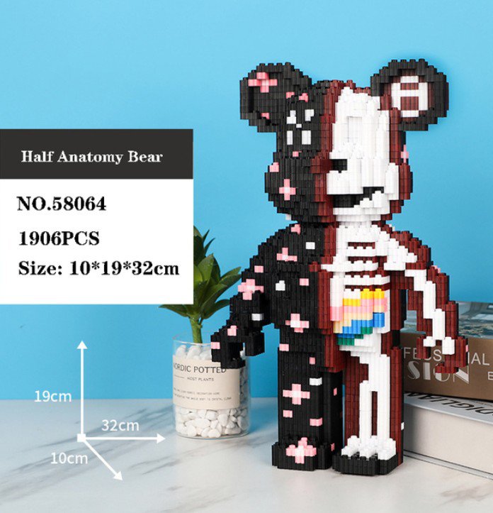 Anime Cartoon Bear Series Assemble Gift #58064 Building Blocks