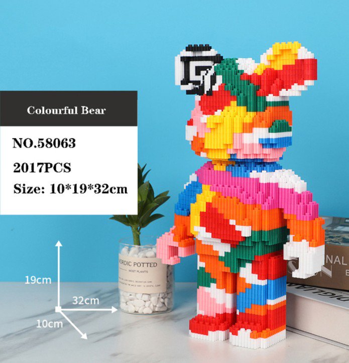 Anime Cartoon Bear Series Assemble Gift #58063 Building Blocks