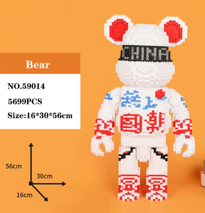 Anime Cartoon Bear Series Assemble Gift #59014 Building Blocks