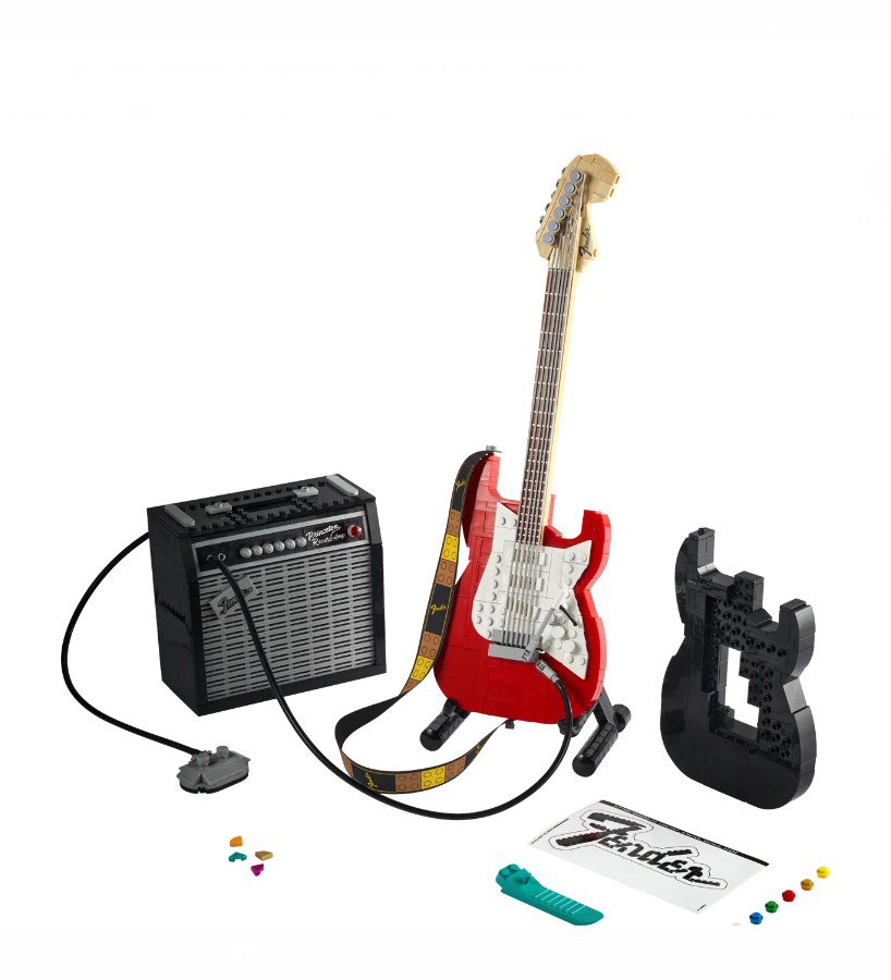 Ideas Fender Stratocaster 21329 Building Set for Adults (1074 Pieces)