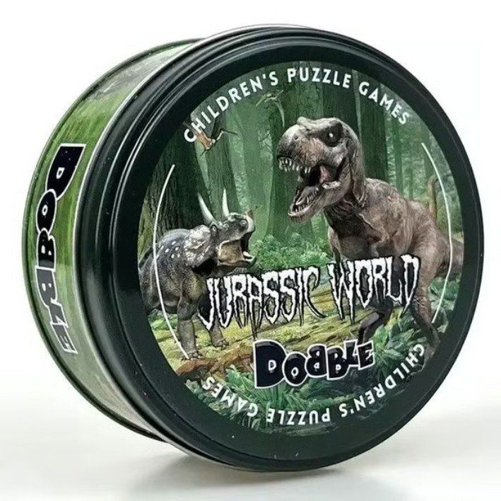 Dobble! Jurassic World Spot It for Family and Kids Travelling Board Games