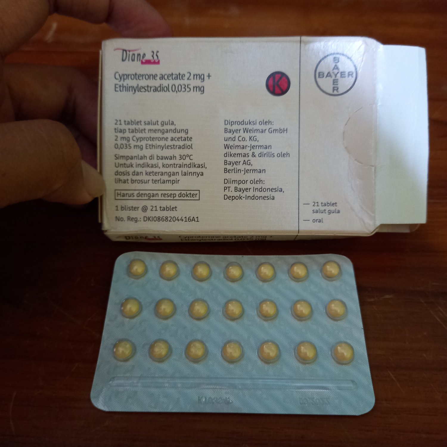 2 Box 42 pills Diane 35 contraceptive and acne Papulopustulosa