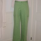 LANDS END  PANTS SIZE 8 CARGO GREEN CELERY