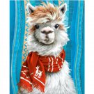 Alpaca in the Scarf DIY Painting by Numbers Kits for Adult Animals Lama Set For Hand Made 16x20