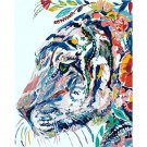 Colorful Tiger Animals DIY Easy Painting by Numbers Kit for Adults Beginners Set For Hand Made 16x20