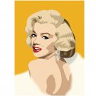 Marilyn Monroe Art Poster DIY Paint by Numbers Kit  Abstract Portrait Easy Coloring on Linen Canvas