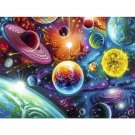 Universe Planets DIY Painting by Number Kit for Adults Beginners Galaxy Landscape on Linen Canvas