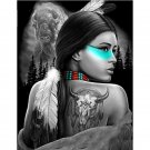 Native Indian American Spirit  DIY Painting by Number Kit for Adults Paint on Linen Canvas 16x20