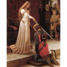 The Accolade by Edmund Leighton 1901 - Famous Artwork Paint by Numbers, DIY Paint by Number Kits