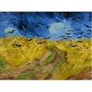 Wheatfield with Crows by Vincent van Gogh 1890 - Paint by Number Famous Paintings DIY Kits for Adult