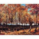Lane with Poplars Near Nuenen by Vincent van Gogh 1885 - Paint by Numbers Famous Paintings