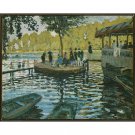 La Grenouillere by Claude Monet 1869 - Paint by Number Famous Paintings, Craft Sets for Adults