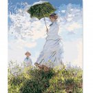 Woman with a Parasol by Claude Monet 1875 - Paint by Numbers Famous Paintings, Craft Kits for Adults