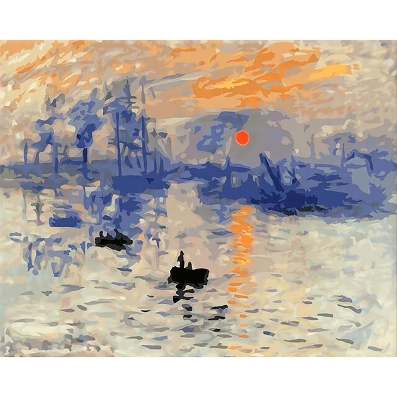 Impression, Sunrise by Claude 1872 Paint by Numbers