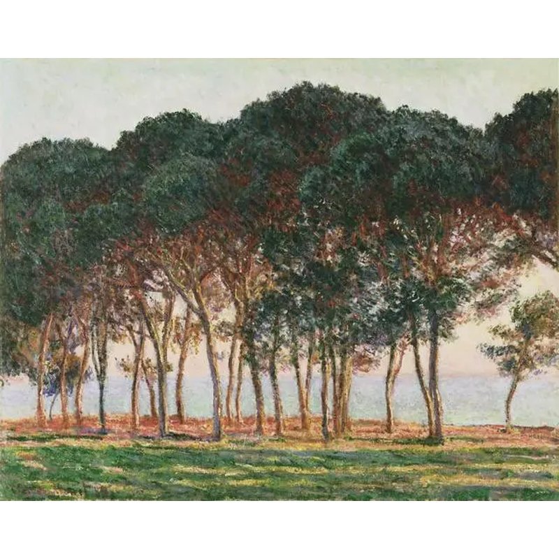 Under the Pine Trees at the End of the Day by Claude Monet 1888 - Famous Paintings Paint by Numbers