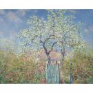 Pear Tree in Flower by Claude Monet 1885 - Famous Art Paint by Numbers, Craft Kits for Adults
