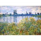 Flowers on the Banks of Seine near Vetheuil by Claude Monet 1880 - Paint by Numbers Famous Paintings