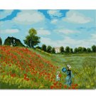 Wild Poppies, near Argenteuil by Claude Monet 1873 - Famous Impressionist Paintings, Paint by Number