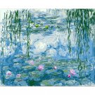 Water Lilies Reflections of Weeping Willows by Claude Monet 1916 - Paint by Numbers Famous Paintings