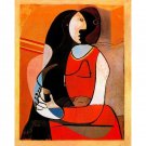 Seated Woman by Pablo Picasso 1927 - Paint by Number Famous Paintings, Famous Art Portraits