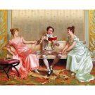 The Reading by Vittorio Reggianini - Paint by Numbers of Famous Paintings, Craft Kits for Adults
