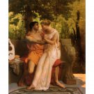 Idylle by William - Adolphe Bouguereau 1850 - Famous Painting Paint by Number, Art Kits for Adults