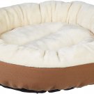 Amazon Basics Round Bolster Dog or Cat Bed with Flannel Top