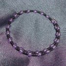 Amethyst Glass Bead Bracelet