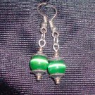 Emerald Tigers Eye Earrings
