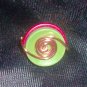 Copper Wire Wrapped  Button Ring
