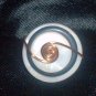 Wire Wrapped Button Ring