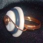 Wire Wrapped Button Ring