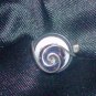 Wire Wrapped Glass Bead and Button Ring