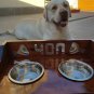 Modern loft dog feeder, personalized bowl stand for pets Size L