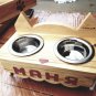 Cat handmade feeder, Customized Cat bowl stand Size S
