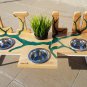 Handmade personalized modern bowl stand for pets, Unique dog feeder Size S