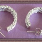925 Sterling Silver Hoop Design Earrings Designer Theme For Women/Teens